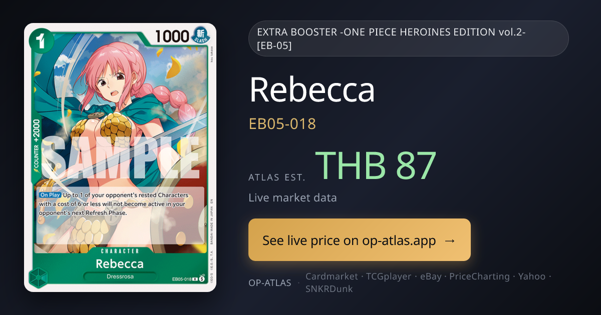 Rebecca EB05-018 Price · OP-Atlas