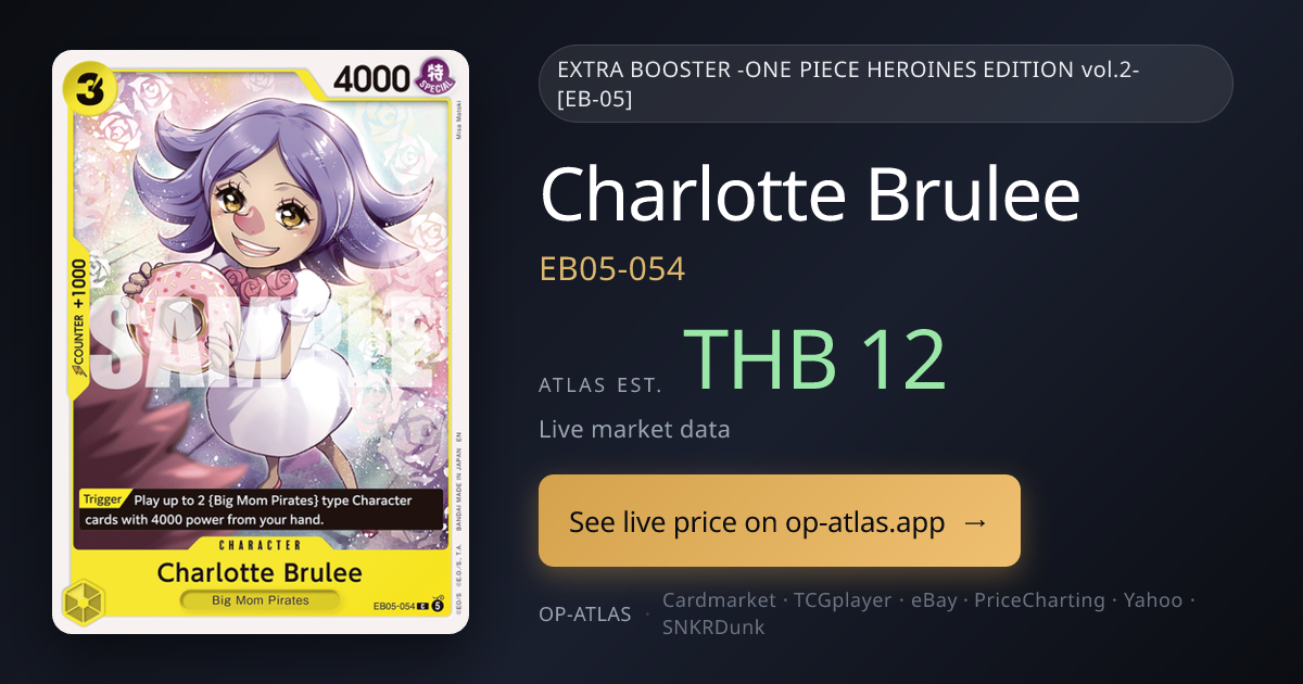 Charlotte Brulee EB05-054 Price · OP-Atlas