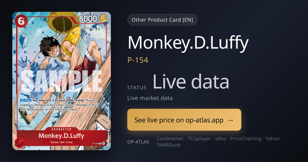 Monkey D. Luffy P-154 Price · OP-Atlas