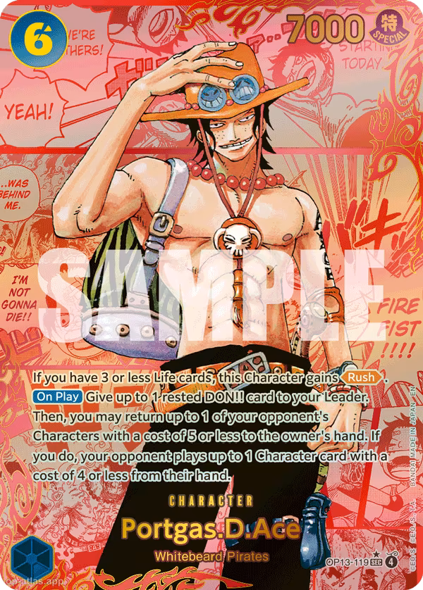 Portgas.D.Ace (119) (Red Super Alternate Art) ★